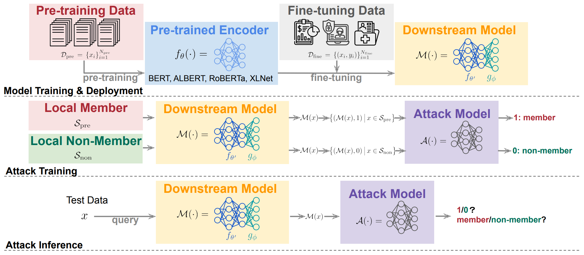 Inside the Black Box: Detecting Data Leakage in Pre-trained Language Encoders
